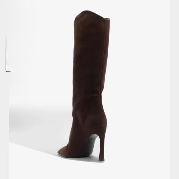 MARYANA SCULPT NUBUCK BOOT $298.00 Color Dark Chocolate Size 10 - Picture 6 of 16